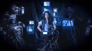 Nella foto, in alto: Camilla, soggetto e oggetto; tecniche di ripresa in laboratorio video allo IED